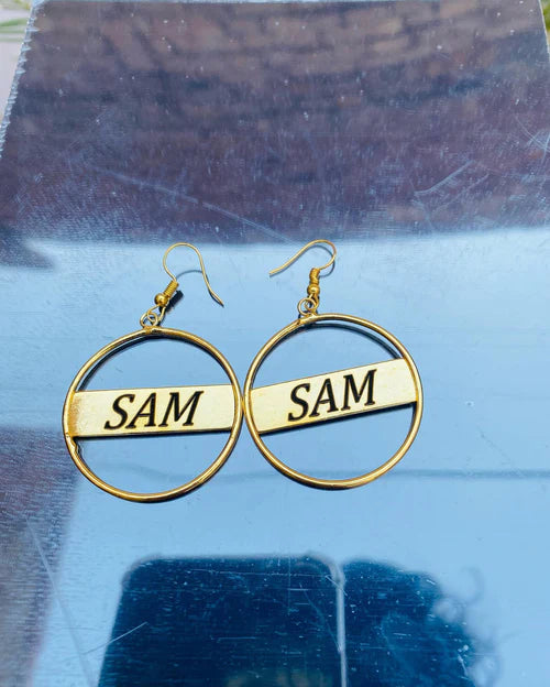 Customized  Personalized Name Earring