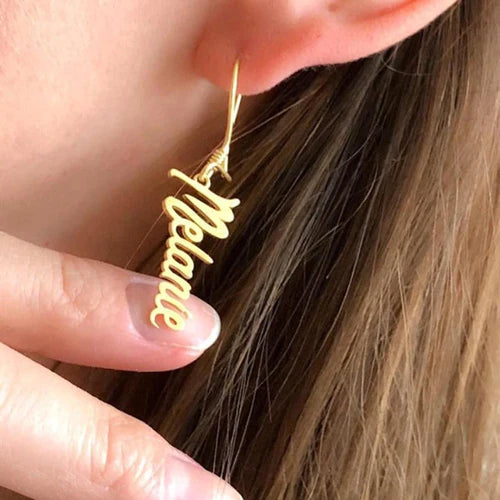 Personalized Customize Name Earrings